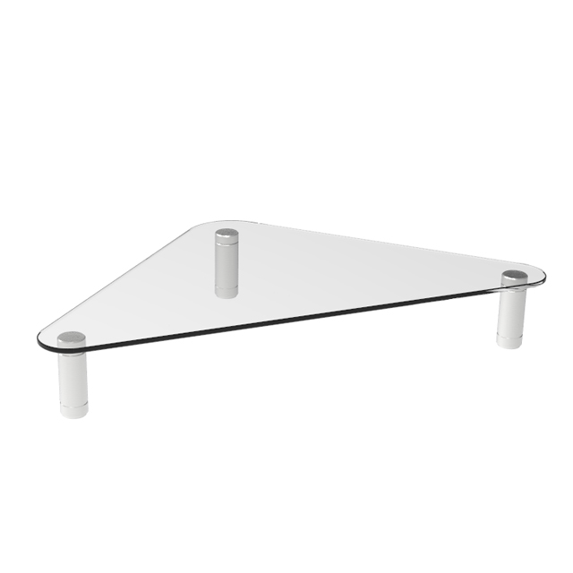 Triangle Glass Desktop Universal Corner Stand